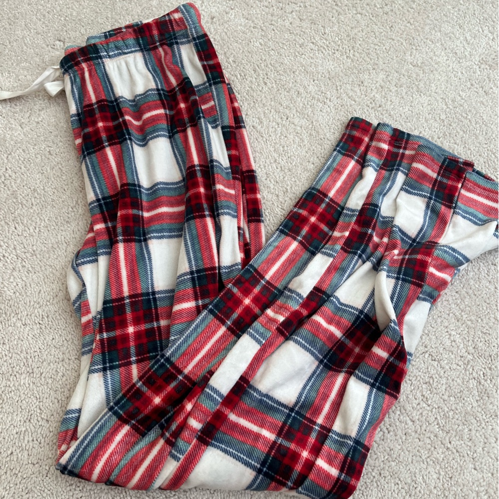 Stars Above Red and Blue Plaid Lounge Pants